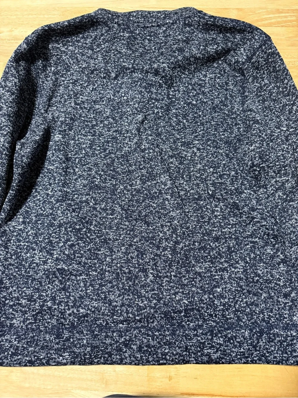 Banana Republic Men’s XL Heathered Navy Button Mock Neck Pullover